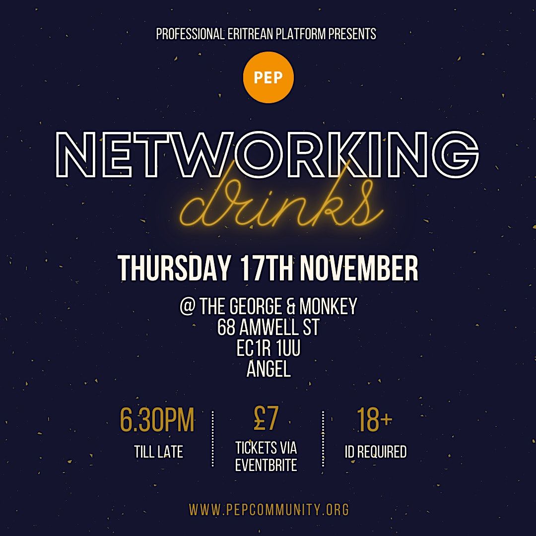 Professional Eritrean Platform: Networking Drinks