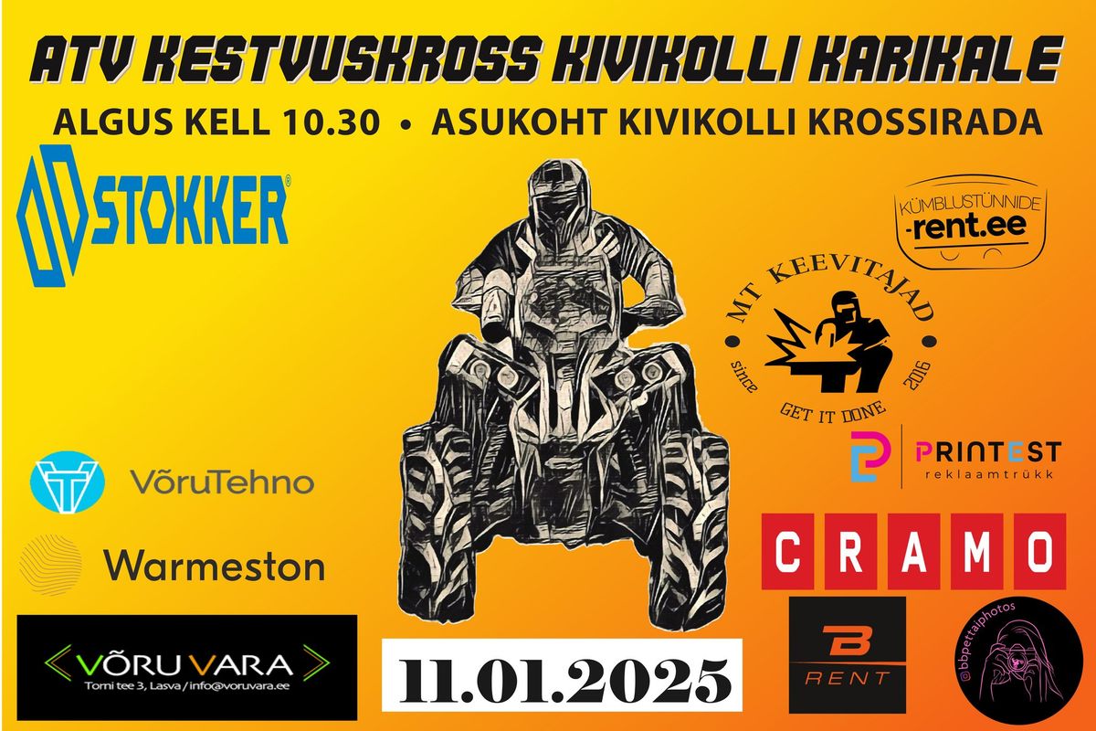 ATV kestvuskrossi karikasari "Kivikolli" karikale 11.Jaanuar 2025