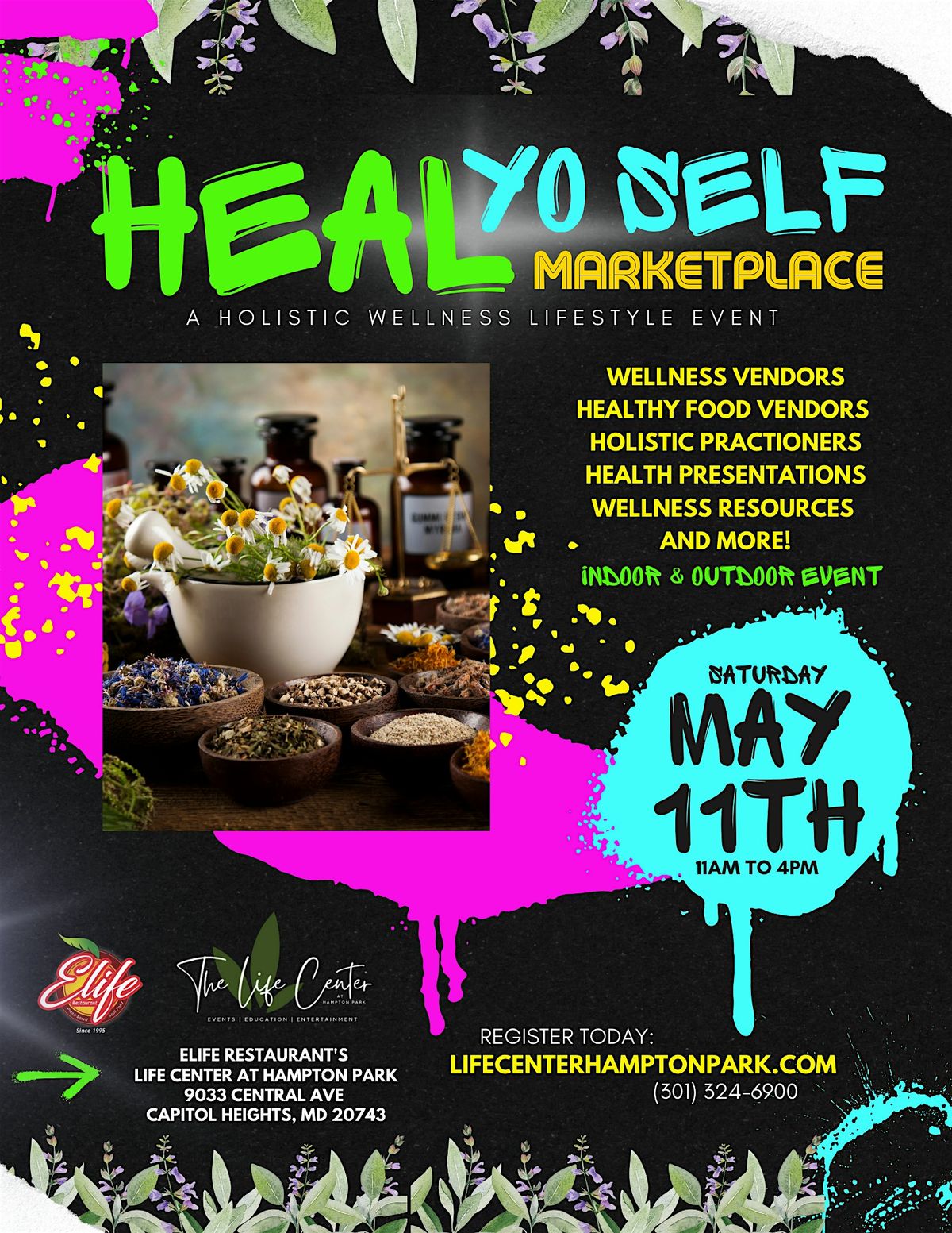 The Heal Yo Self Marketplace at ELife Restaurant (VENDOR Registration)