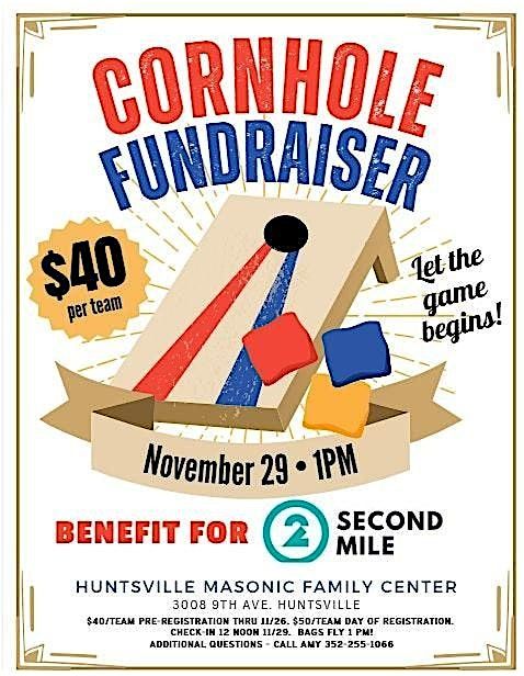 Cornhole Fundraiser\/Benefit For 2nd Mile Development