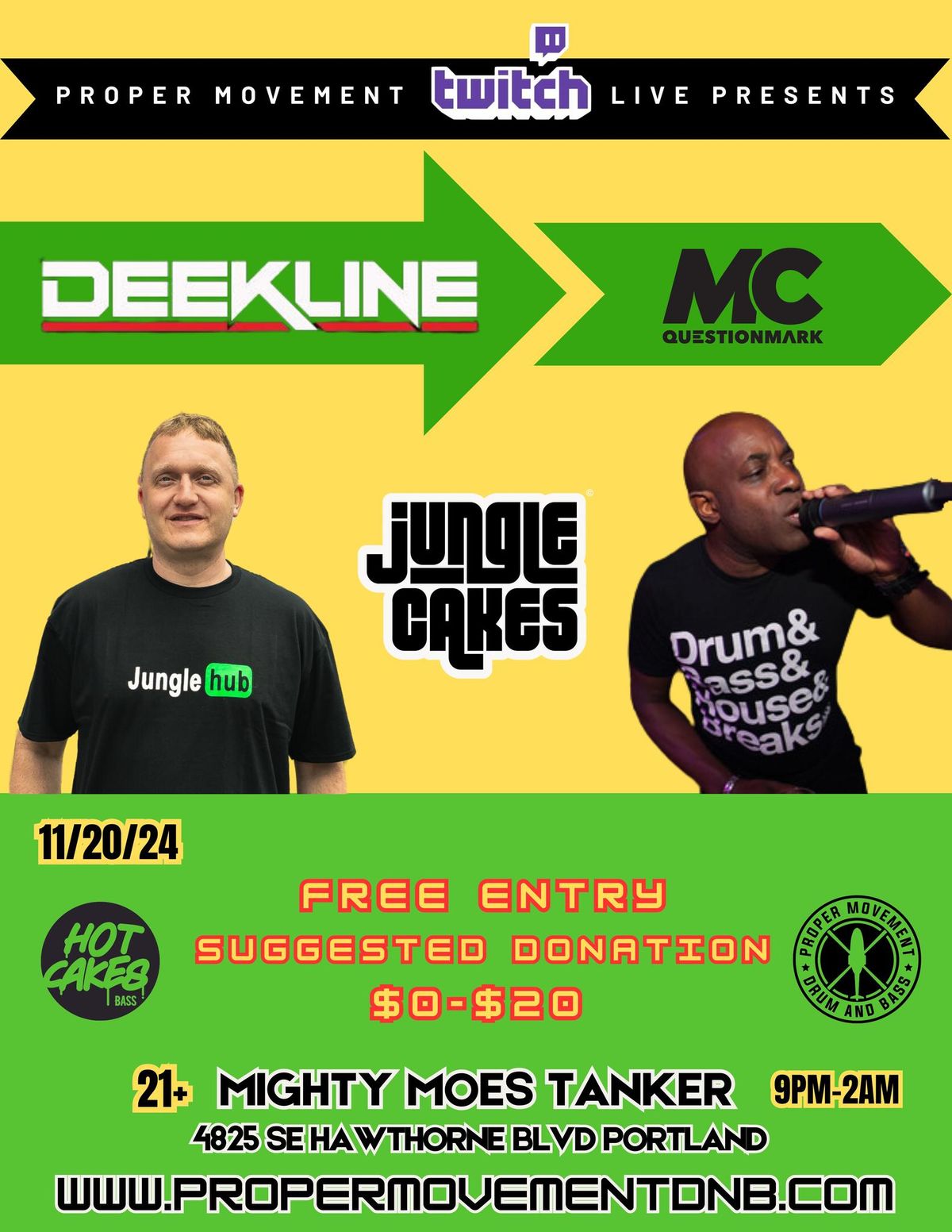 PROPER MOVEMENT DNB W\/ DEEKLINE & MC QUESTIONMARK