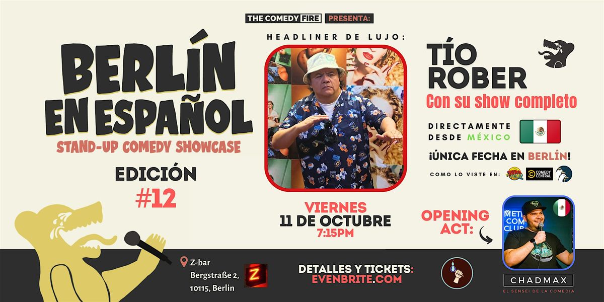 Berl\u00edn en Espa\u00f1ol #12 - Showcase de comedia stand-up| Con El T\u00edo Rober!