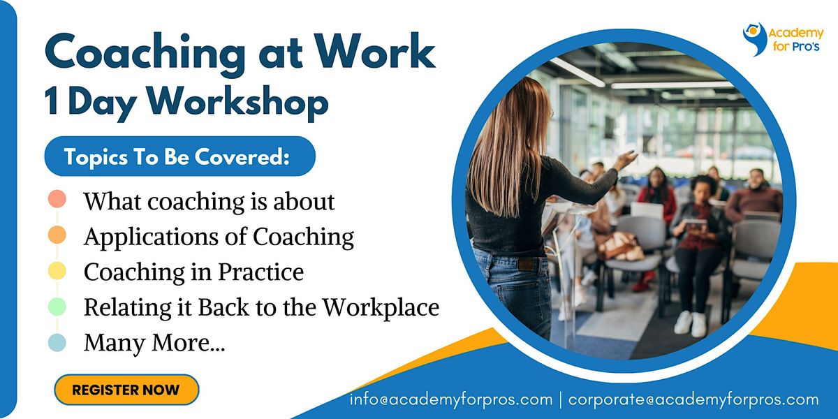 Coaching at Work 1 Day Workshop in Fishers, IN