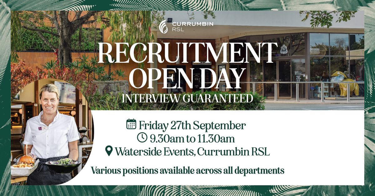 Currumbin RSL Recruitment Open Day