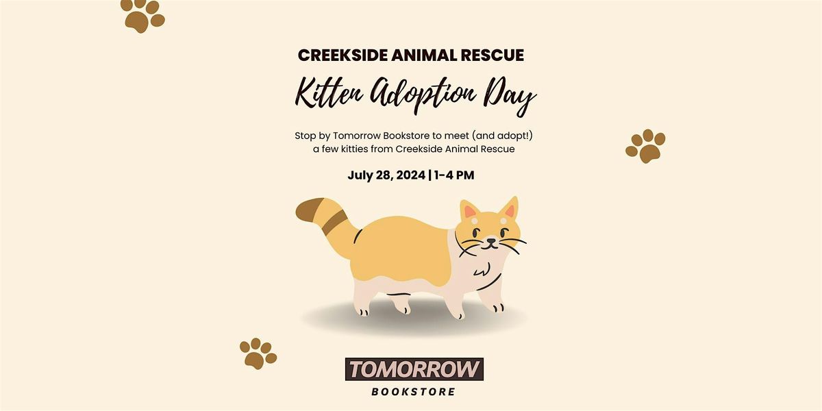 Kitten Adoption with Creekside Animal Rescue