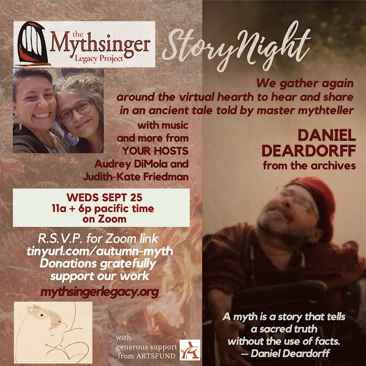 Mythsinger Legacy Project StoryNight! - September 2024, 6pm PST session