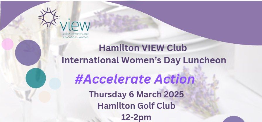 International Women's Day Lunch SAVE THE DATE