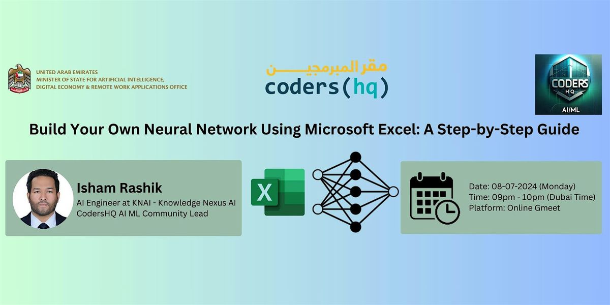 Building Neural Network model on Microsoft Excel
