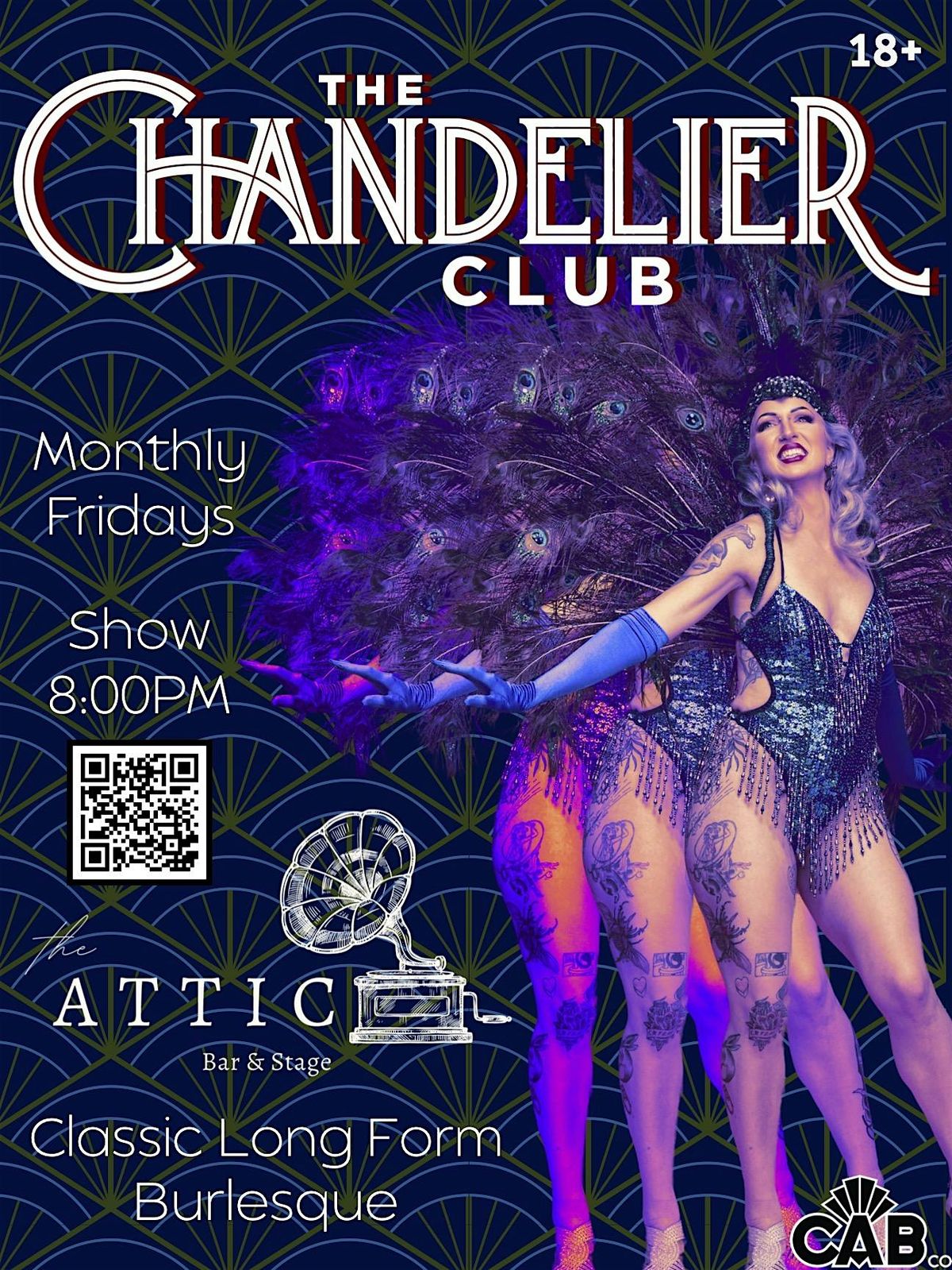 The Cab Co presents: Chandelier Club Burlesque  at The Attic Bar & Stage