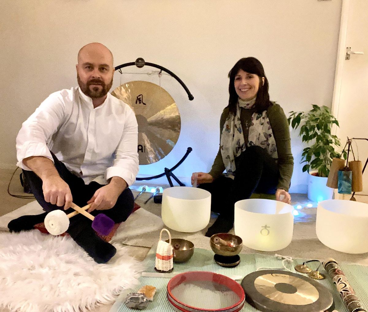 Spring Sound Bath Gong & Crystal Bowl Flower Full Moon Ceremony