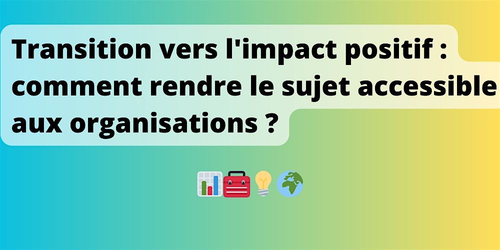 Transition vers l'impact positif