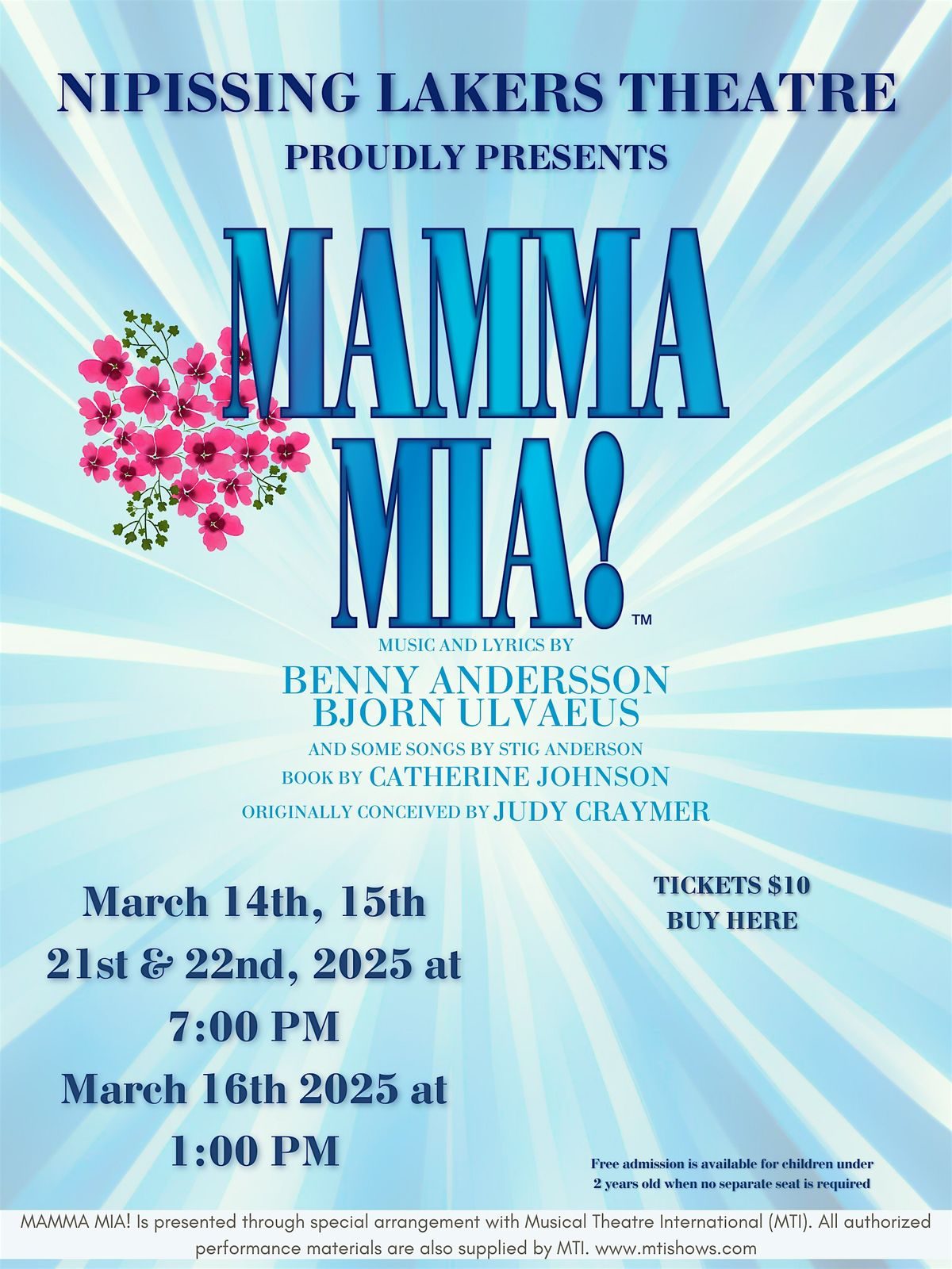 Mamma Mia! A Nipissing Lakers Theatre Production