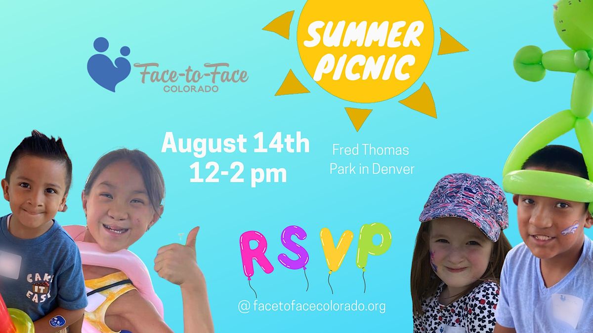 2023 Face-To-Face Colorado Summer Picnic