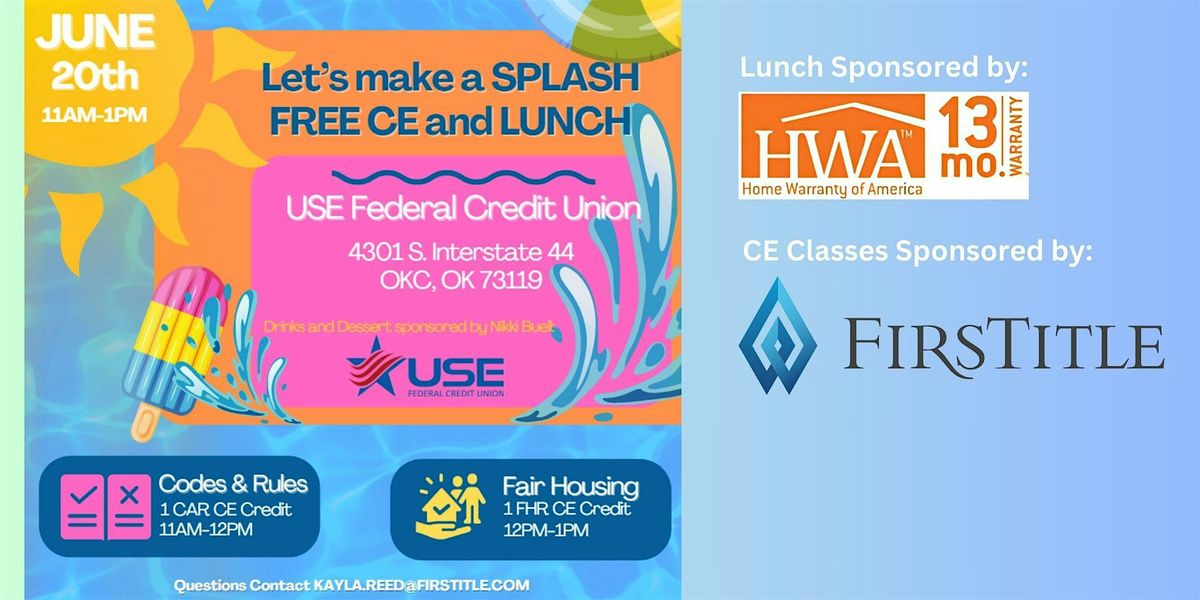 FREE CE and Lunch with FirsTitle