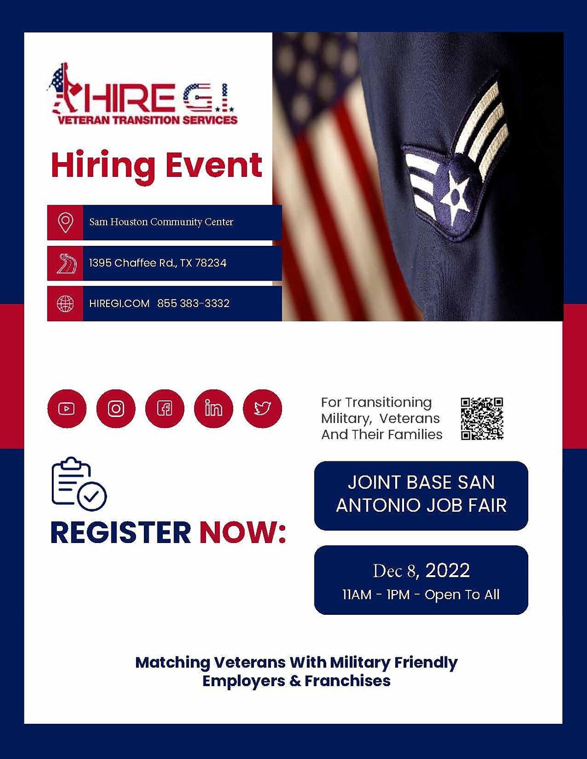 Joint Base San Antonio Hiring Event - Dec 2022