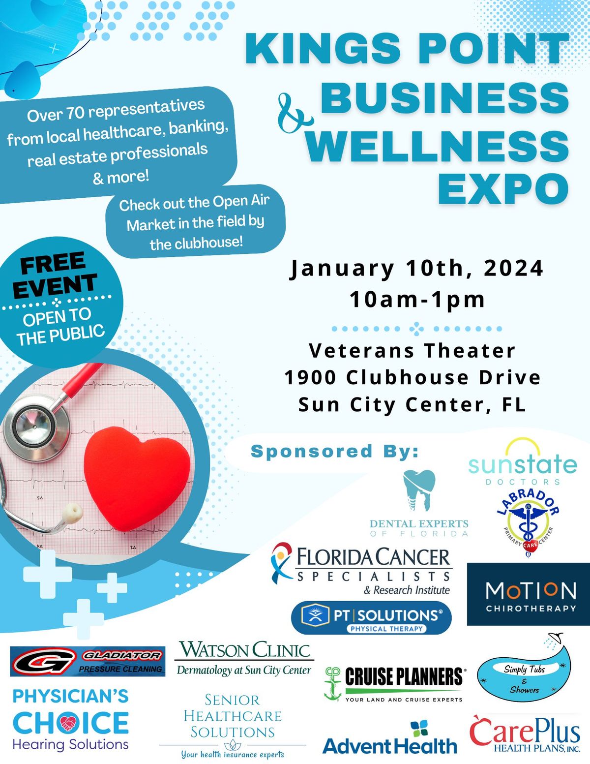 Kings Point Business & Wellness Expo and outdoor Monthly Market