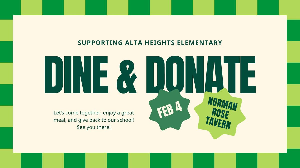 Dine and Donate | Norman Rose Tavern