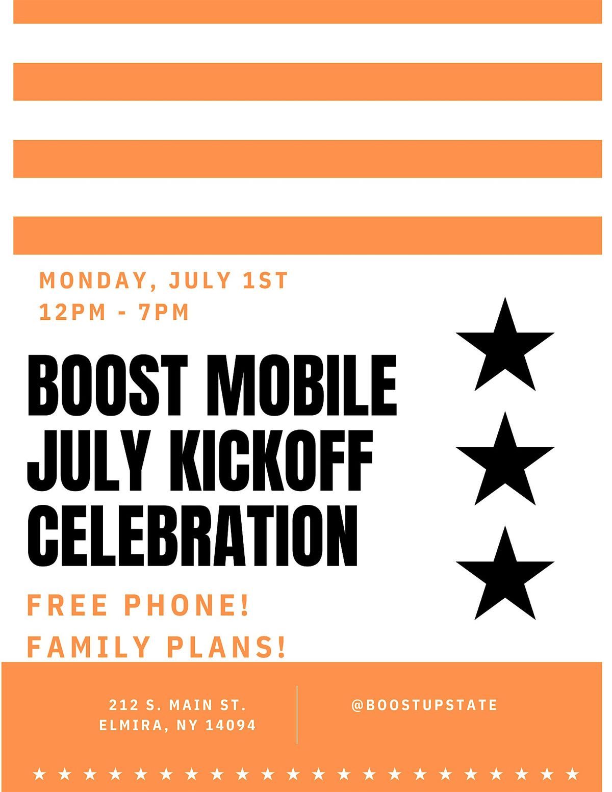 Boost Mobile - July kickoff celebration