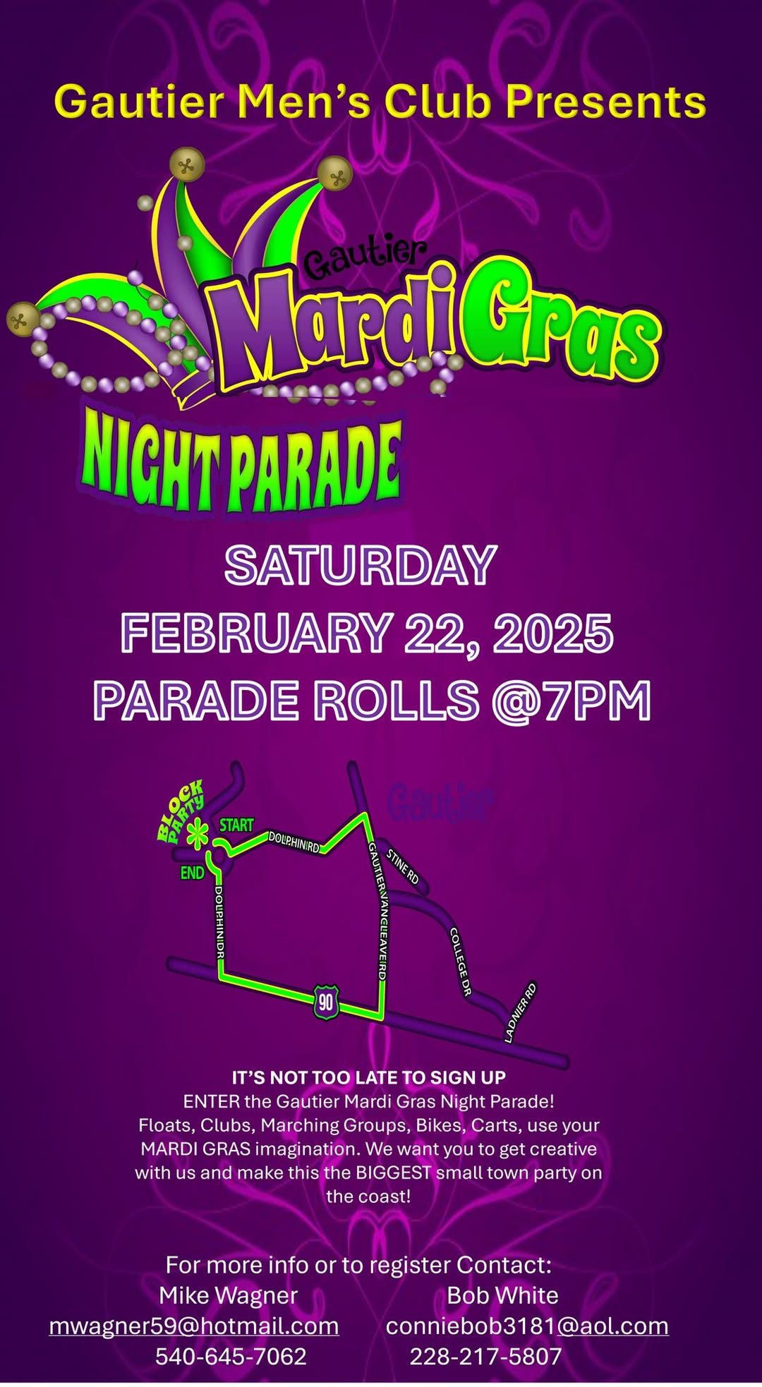 Gautier 2025 Mardi Gras Night Parade!