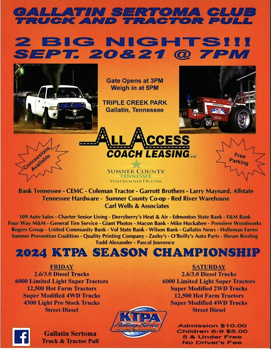 Gallatin Sertoma Club Truck & Tractor Pull (NIGHT 2 - 9\/21)