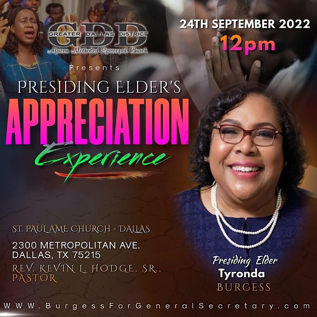 Presiding Elder Appreciation