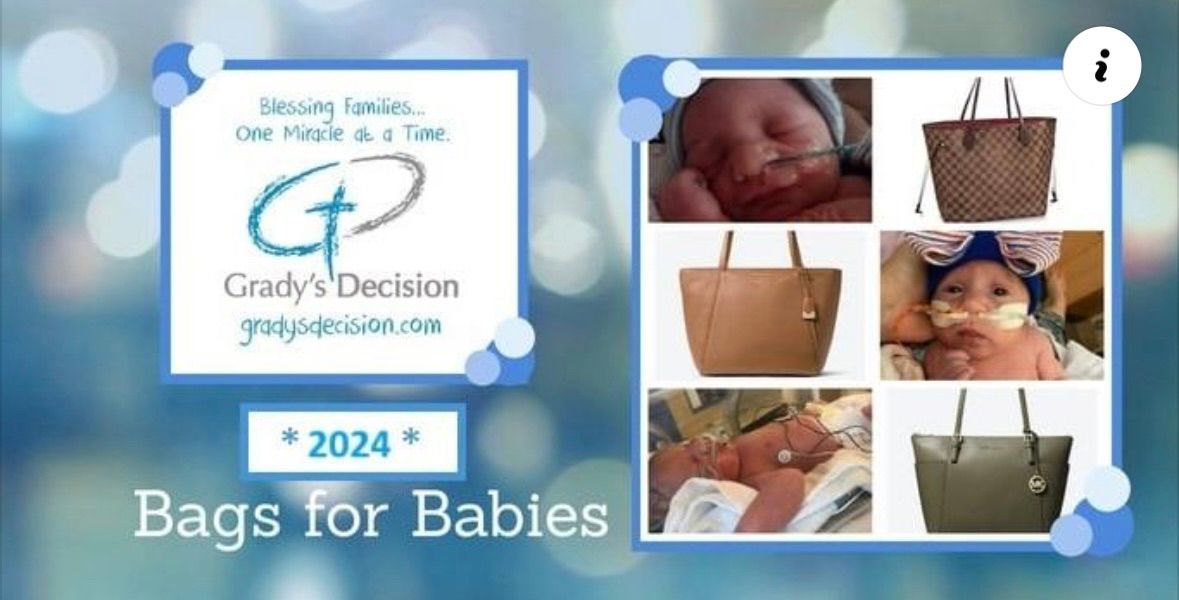 2024 Bags for Babies - A Grady\u2019s Decision Purse Bingo Event