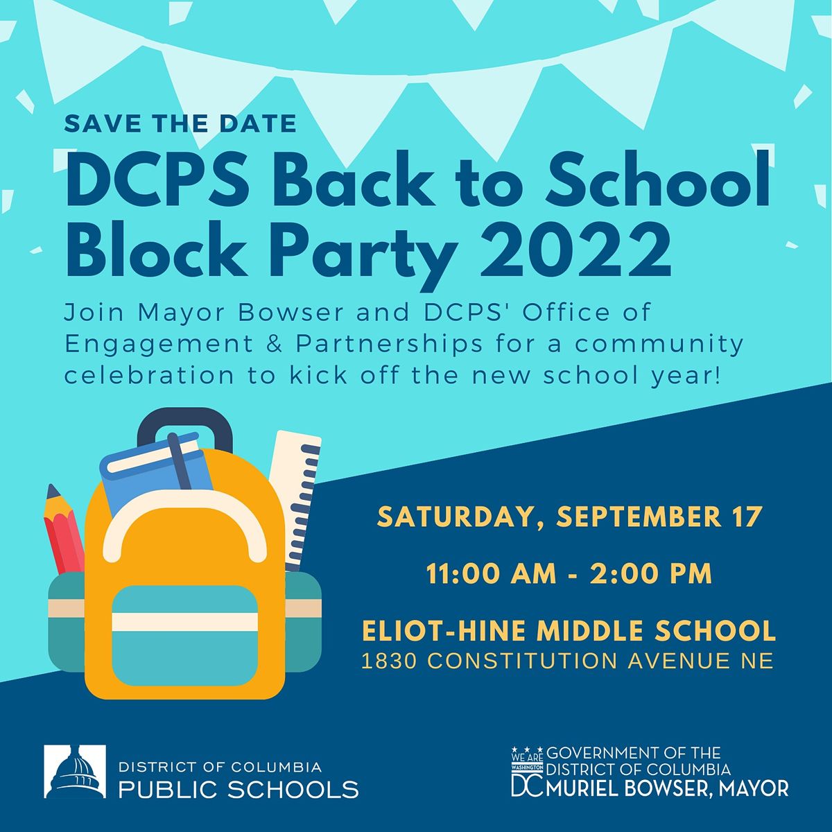 DCPS Back to School Block Party \/ Fiesta En La Calle De Regreso A Clases