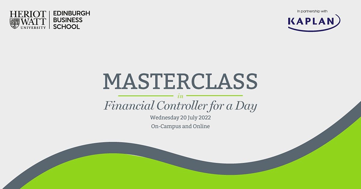 Masterclass Series - Masterclass 1 of 3: Financial Controller for a day