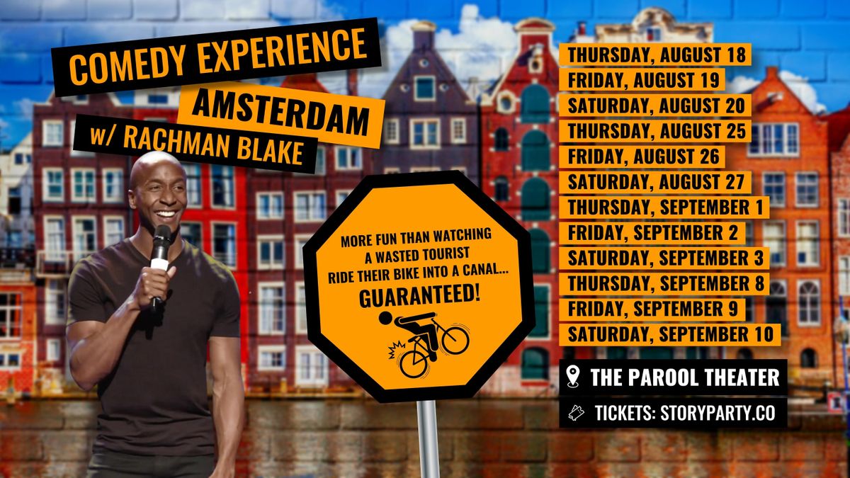 Comedy Experience Amsterdam with Rachman Blake