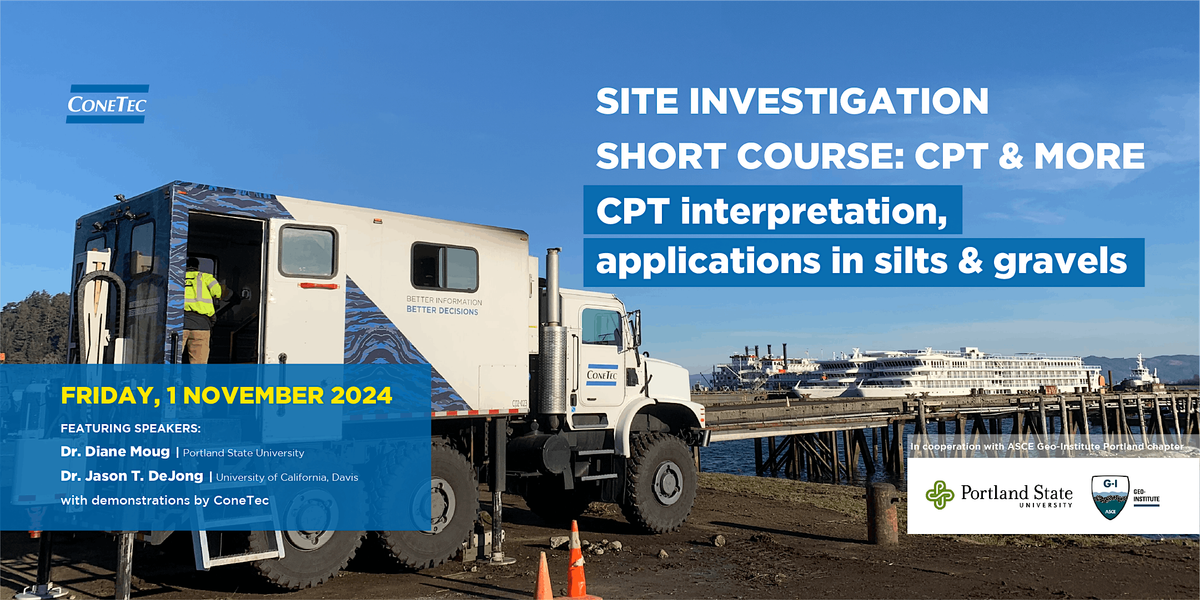 Short Course: CPT interpretation, applications in silts & gravels