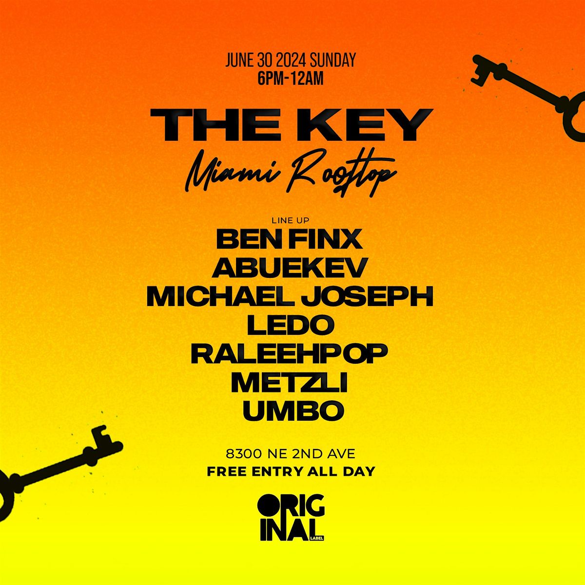 Funky Disco House @ The Key Rooftop Miami