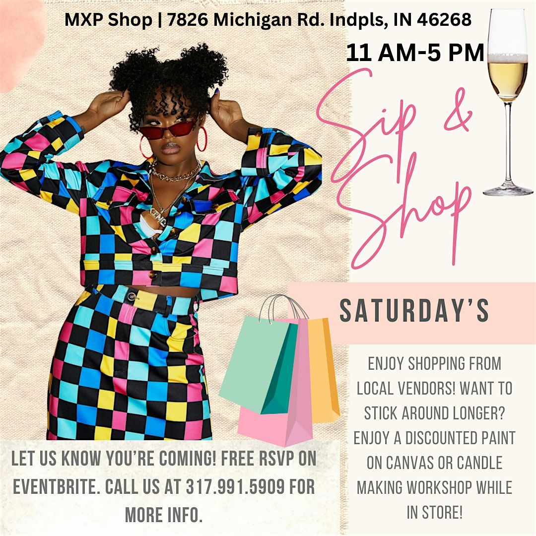 Sip ,Shop & Paint  ( R & B  Night) VIBES! AT MXP SHOP