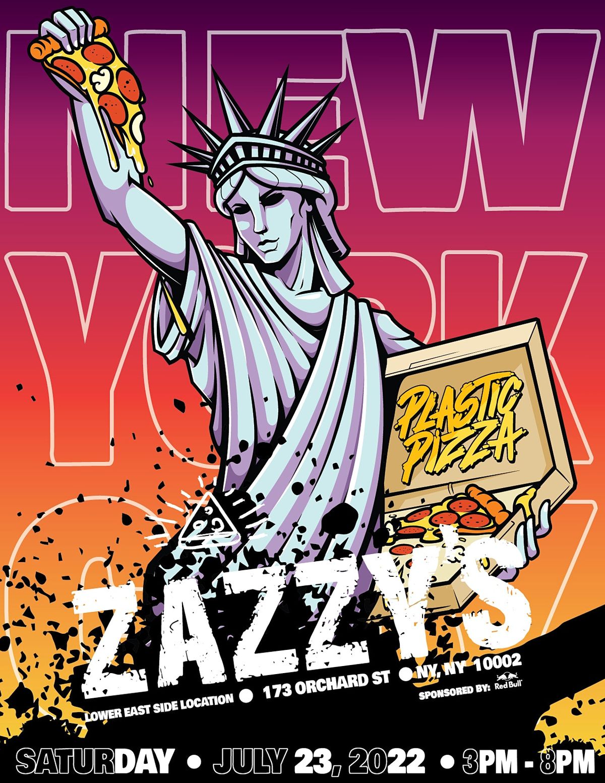 Zazzy\u2019s x  Plastic Pizza LES Art Pop Up Event