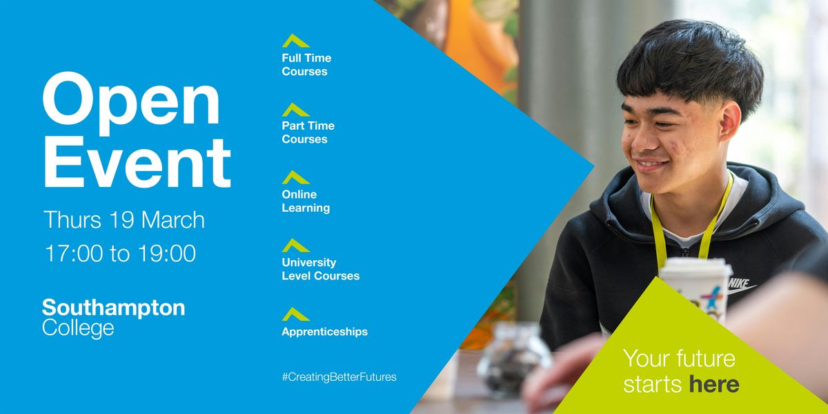 Southampton College Open Event - Thursday 19th March 2026