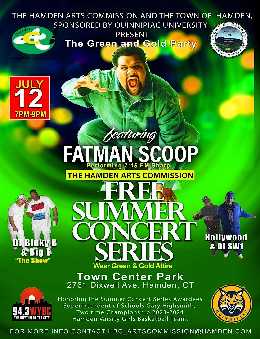 Green and Gold Party Featuring Fatman Scoop