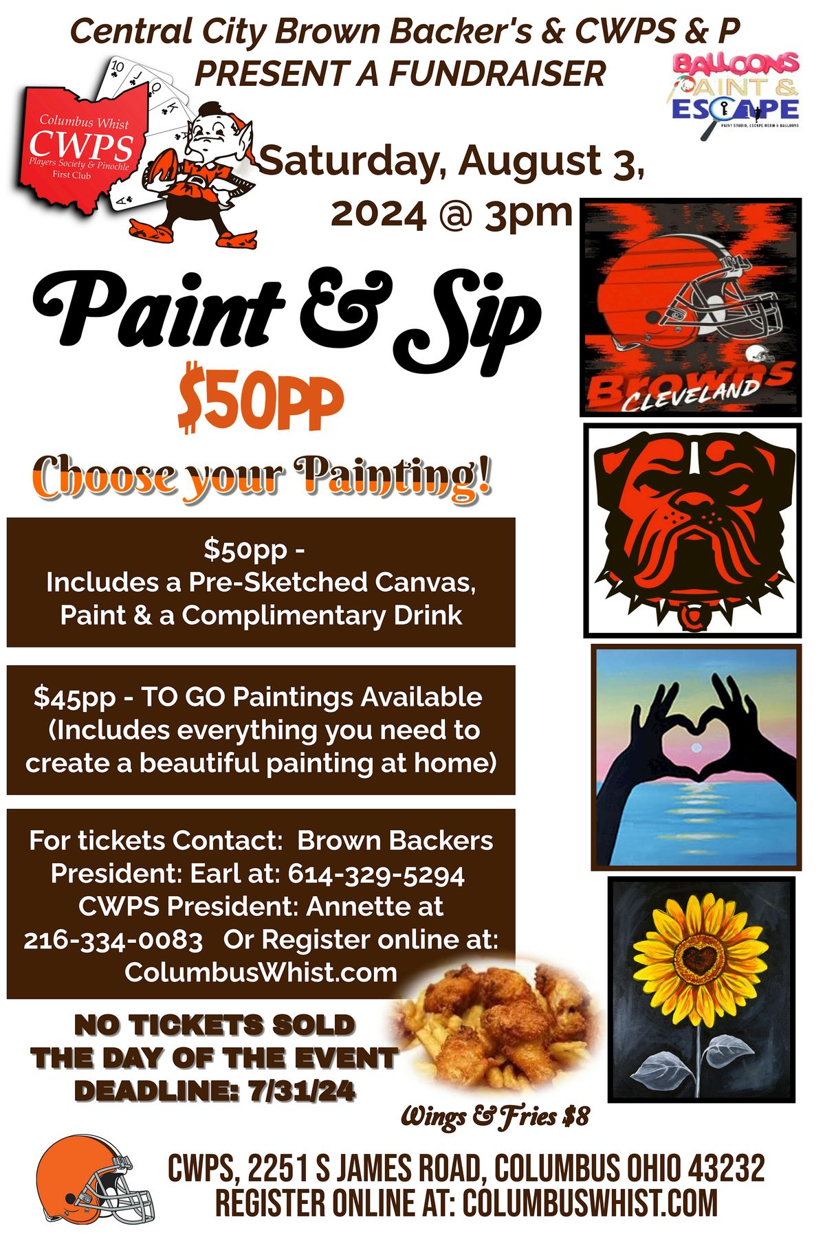Capital City Brown Backer's & CWPS & P - Paint Fundraiser