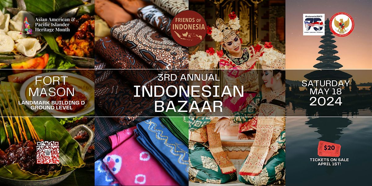 3rd Annual Indonesian Bazaar