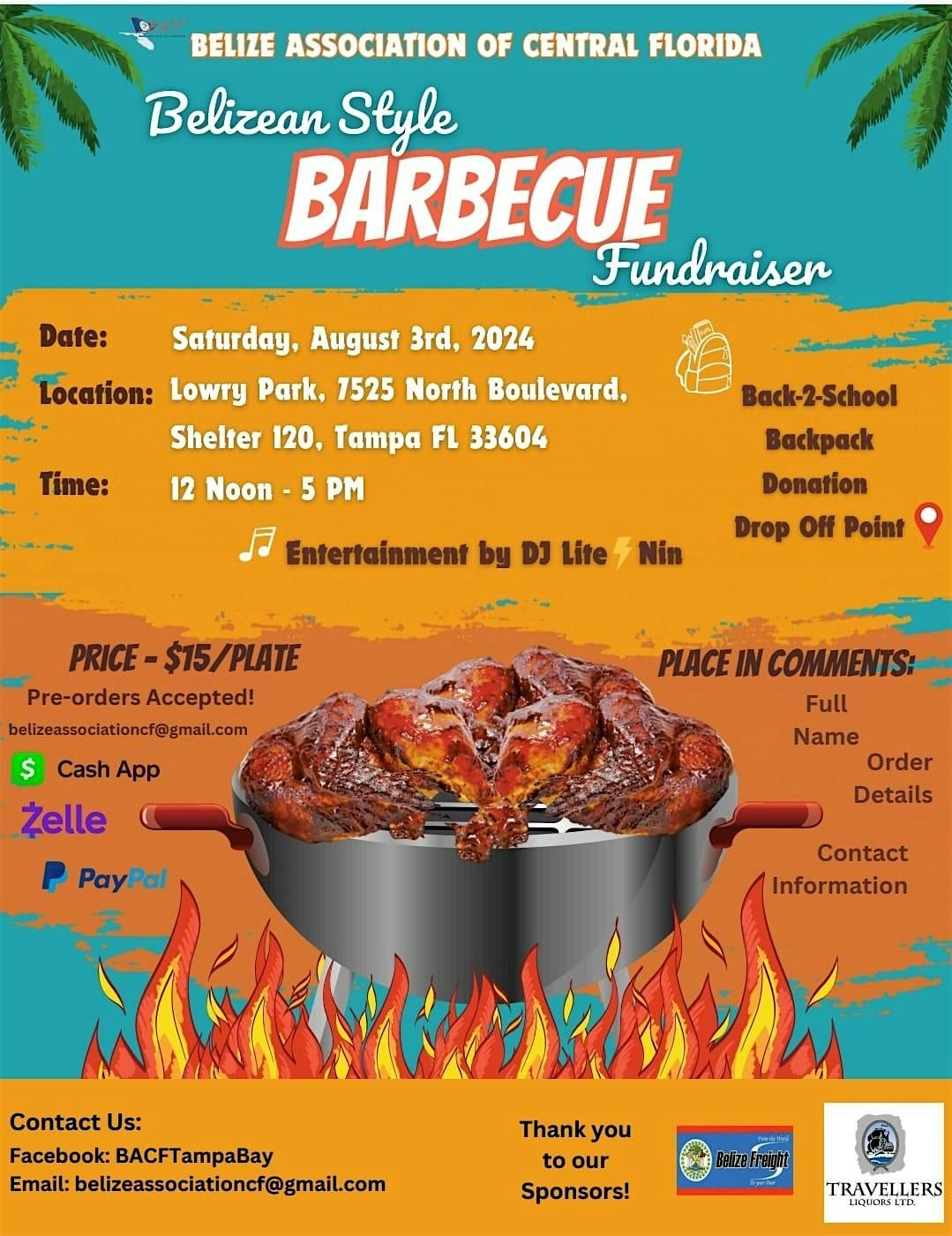 BELIZEAN STYLE BARBECUE FUNDRAISER