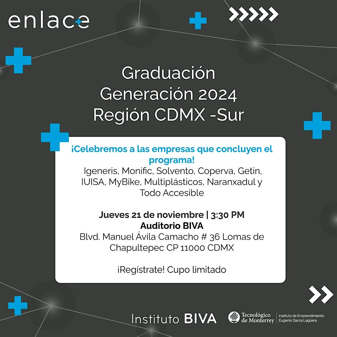 Graduaci\u00f3n enlace+ CDMX - Sur