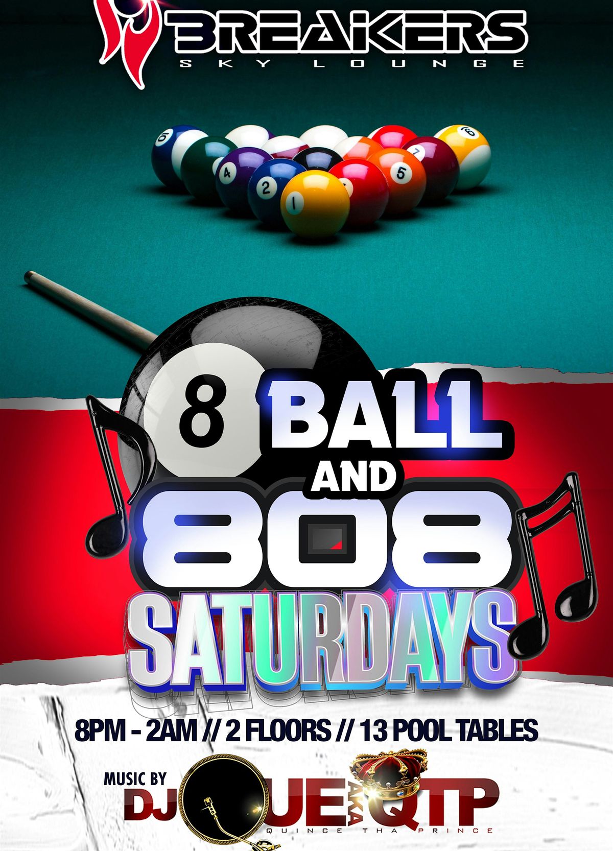 8 Ball & 808s, Breakers Sky Lounge, Herndon, 23 March to 24 March