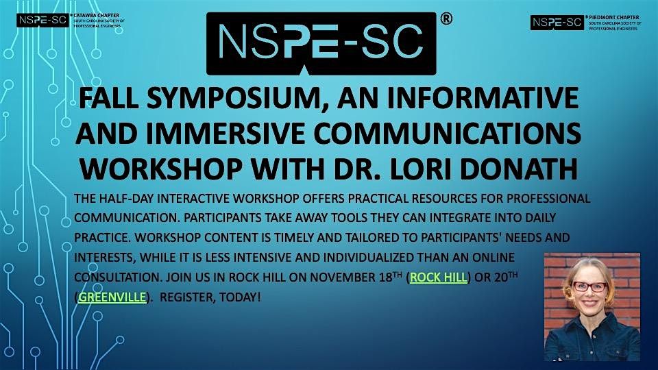 SCSPE Fall Symposium, Informative and Immersive Communications Workshop