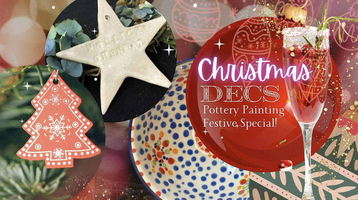 Christmas Pottery PAINT + GO Special - Sunday Funday: 24th November