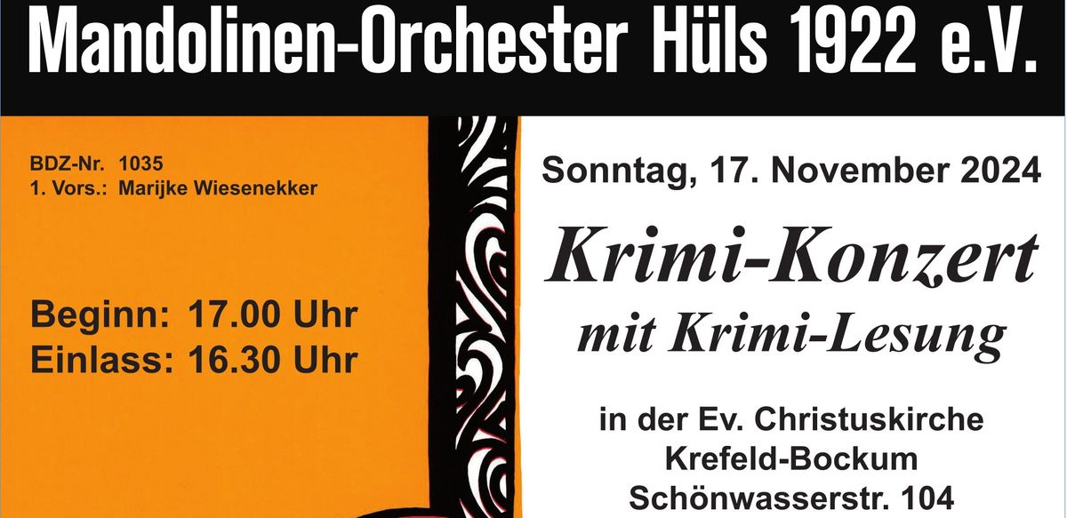 Krimi-Konzert mit Krimi-Lesung