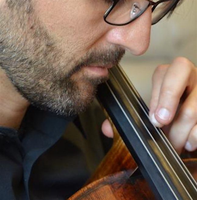 An instrumentalist on a concert stage