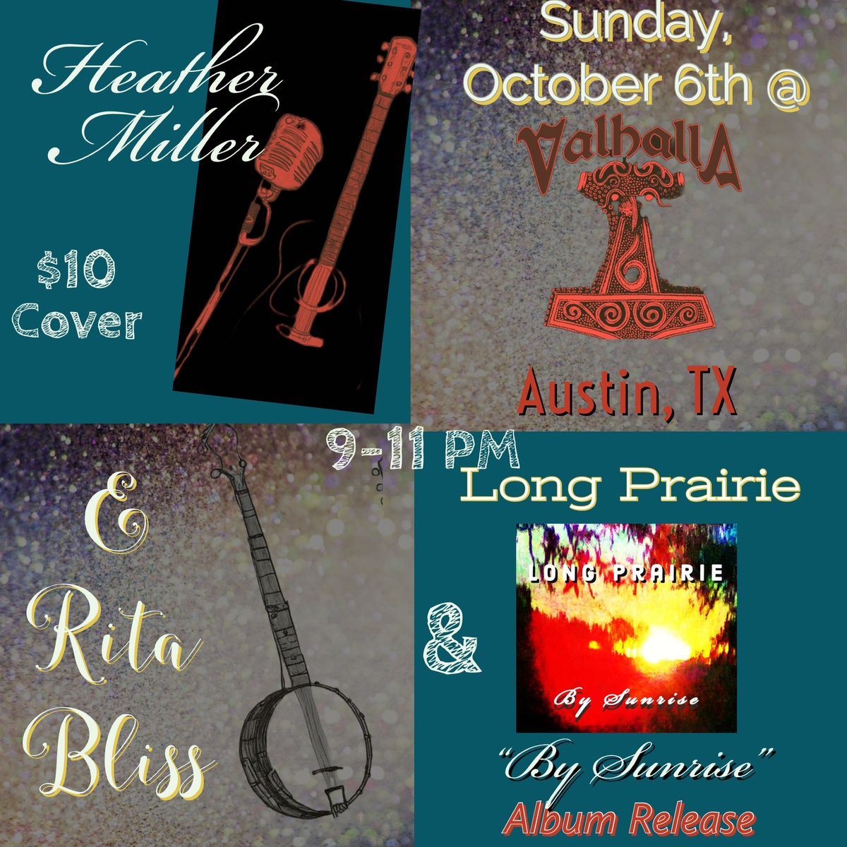 Long Prairie Album Release w\/ Heather Miller and Rita Bliss @ Valhalla Tavern