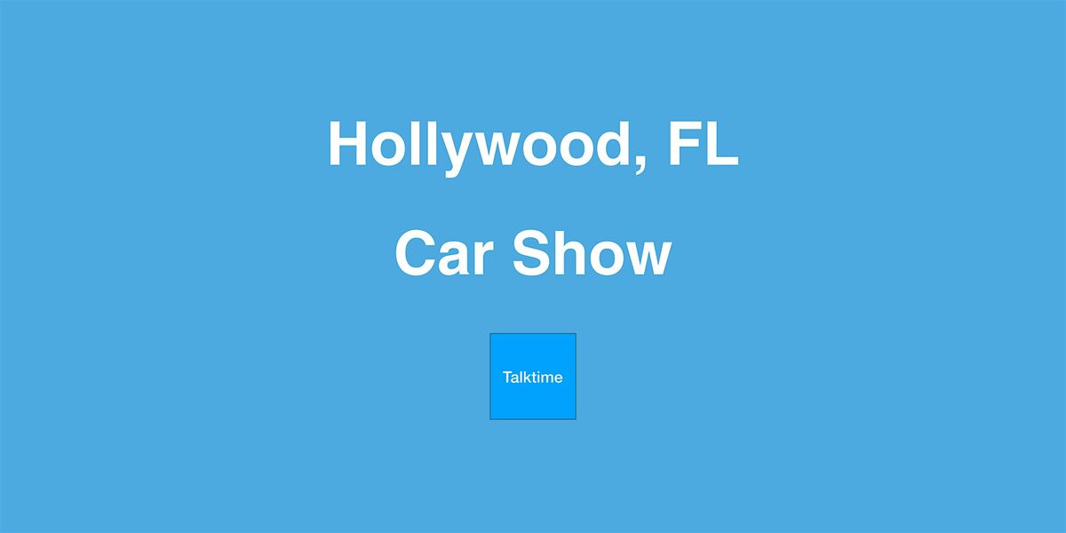 Car Show - Hollywood