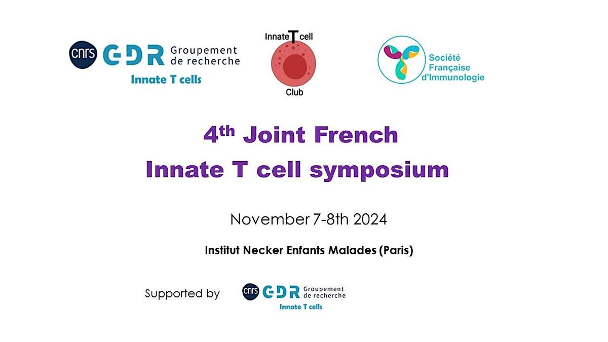 4th Joint French Innate T cell symposium