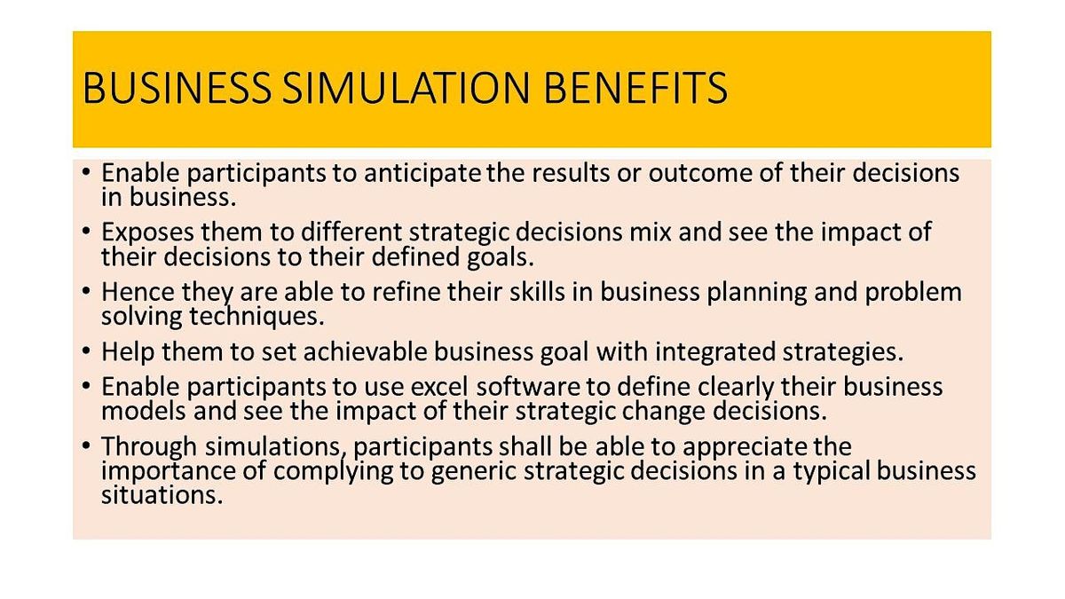 Business modeling and simulation