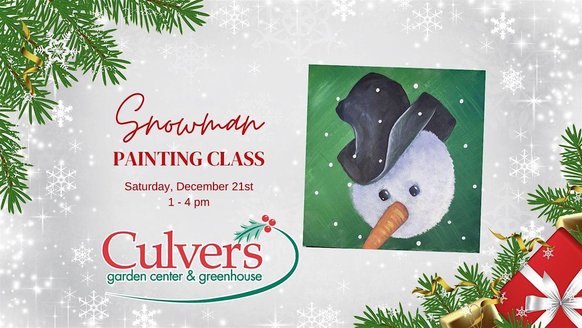 Snowman Painting Class