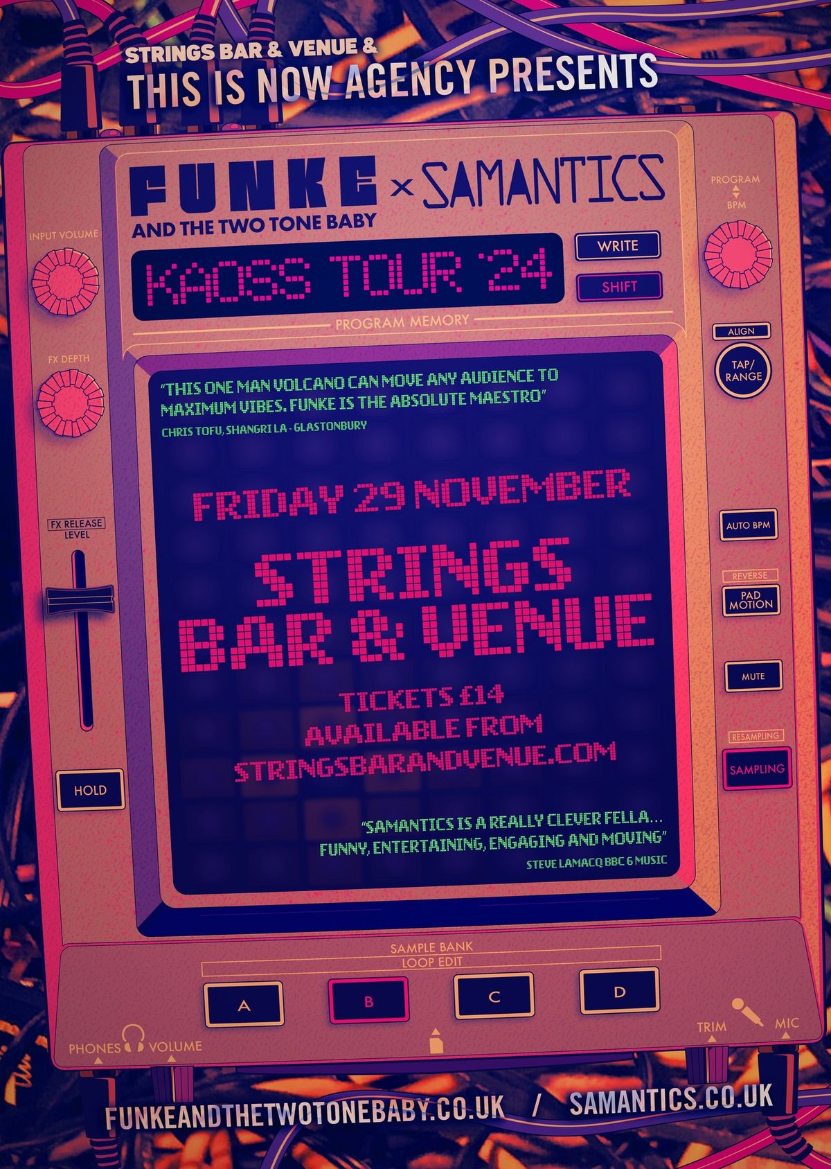 Funke and The Two Tone Baby + Samantics Live at Strings Bar & Venue